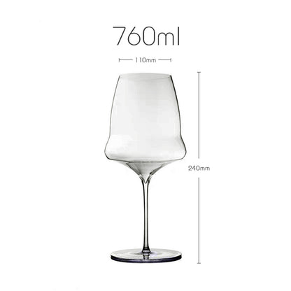 Luxury Superior Quality Crystal Wine Glass, Extremely Thin Handmade Flawless Champagne Cup