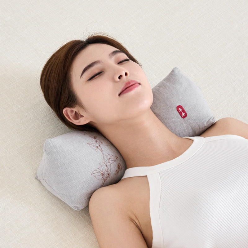 Buckwheat Pillow Herbal Traction New Neck Buckwheat Hull Cotton And Linen Triangular Pillow Cervica 6