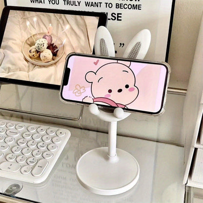 HandsFree Rabbit Phone Stand Plastic Universal Holder For Phones And Tablets Room Decor 1