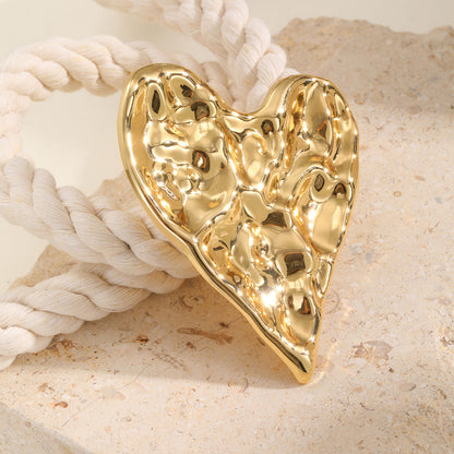 Exaggerate Heart Shape Brooch For Women Luxurious Vintage Stainless Pins Special Jewelry Mothers Da 4