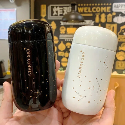 Thermo Bottle Starry Sky Mini Stainless Steel Vacuum Flask Small Capacity Leakproof Coffee Mug 1