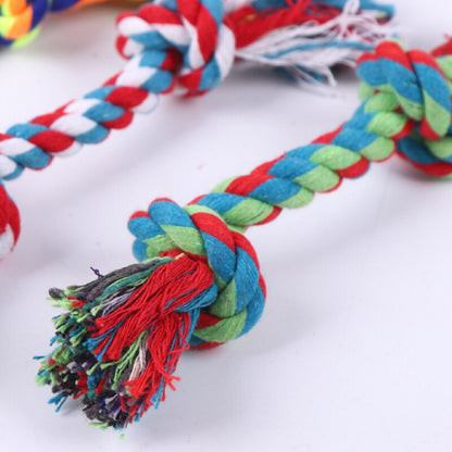 Pet Molar Dog Toy, Cotton Rope Knot, Bite-resistant Chew, Small Dog Puppy, Teeth Cleaning, Stuffy Relief