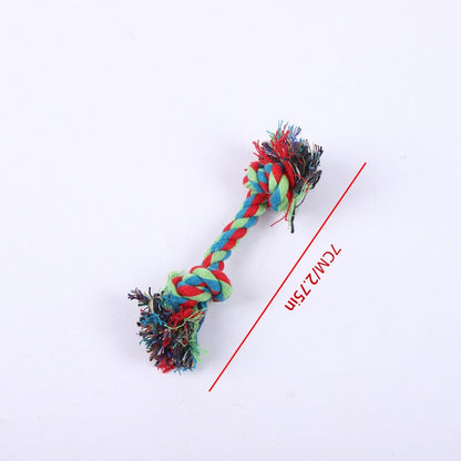 Pet Molar Dog Toy, Cotton Rope Knot, Bite-resistant Chew, Small Dog Puppy, Teeth Cleaning, Stuffy Relief