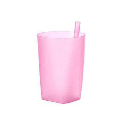 Children Infant Sip Cup Water Bottle With Built In Straw FoodGrade Plastic Integrated Straw Cup Kid 5