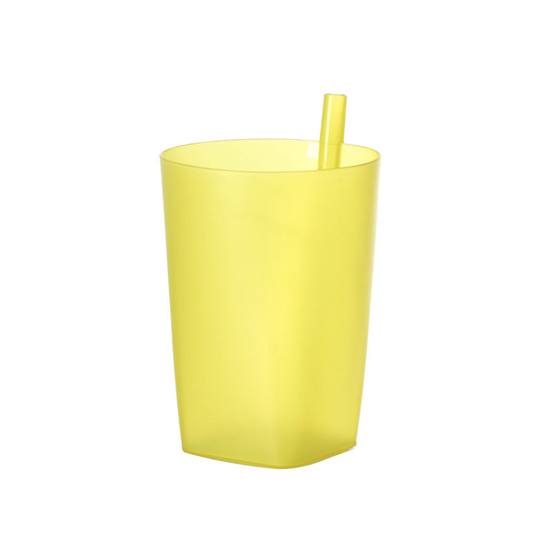 Children Infant Sip Cup Water Bottle With Built In Straw FoodGrade Plastic Integrated Straw Cup Kid 6