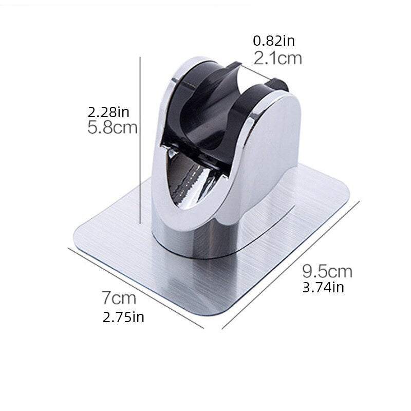 Punch Free Household Adjustable Shower Universal Showerhead Holder Wall Mounted Self Adhesive Bathr 4