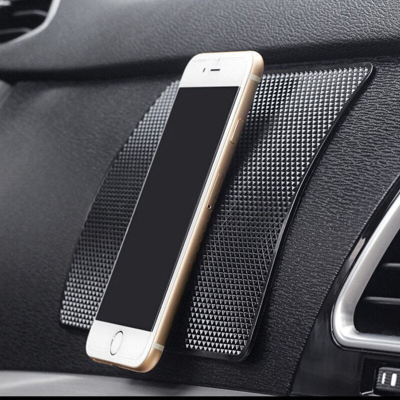 Sticky Anti Slip PVC Pads Car Dashboard Non Slip Mat Heat Resistant Phone Sunglasses Holder Car Int 2