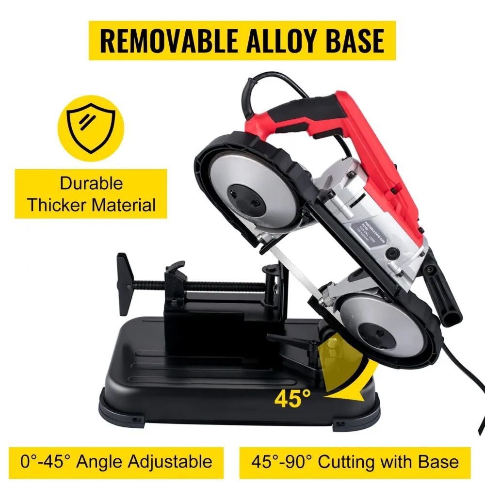 Variable Speed Portable Bandsaw Motor Deep Cut Band Saw For Metal Wood Portable Band Saw Cutting Ca 6