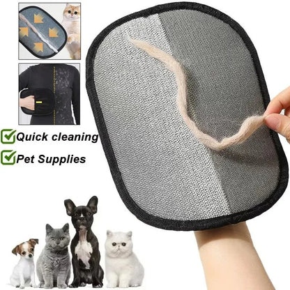 Pet Hair Remover Portable Washable Dehairing Glove for Clothes and Pets