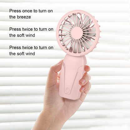 Portable Mini Pocket Fan, USB Rechargeable Mini Fan, Appearance ABS Lightweight Handheld Fan