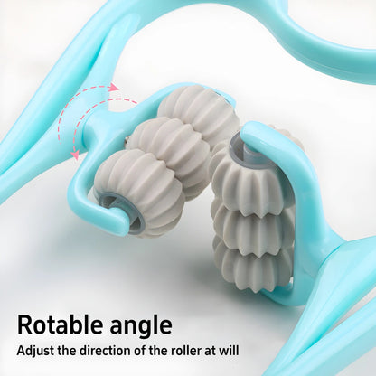 Manual Neck Clamp Cervical Neck Massager 6Ball Kneading Roller Shoulder And Neck Relaxation Massage 2
