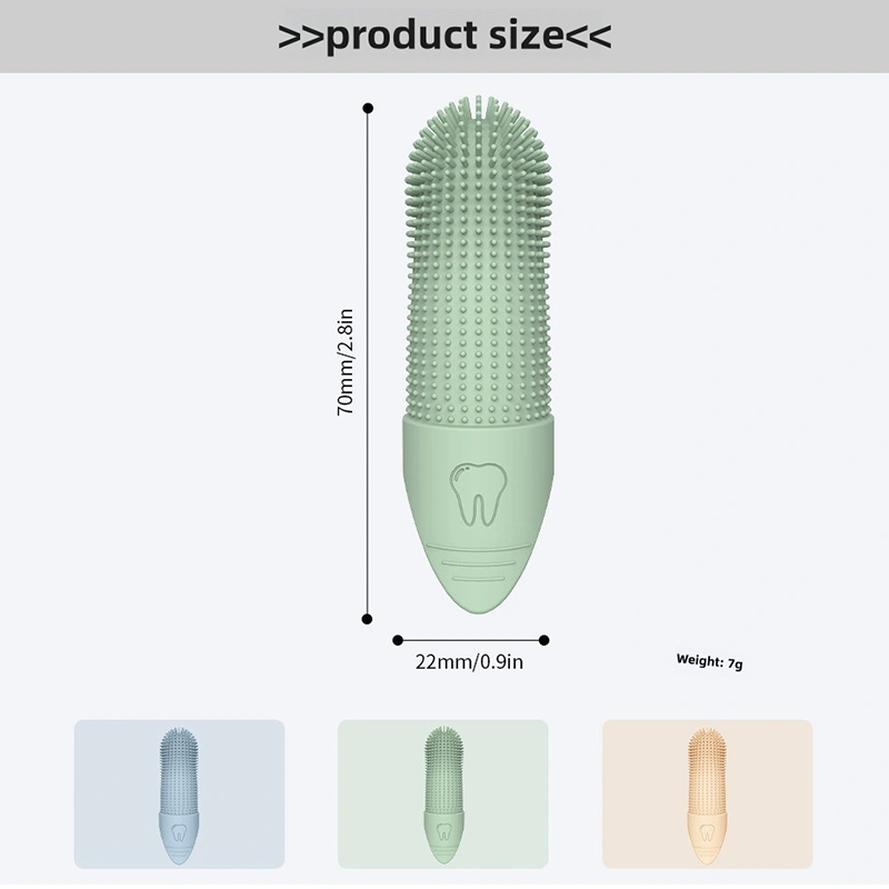 Cleaning Finger Toothbrush for Dogs, Dog Toothbrush Silicone Finger Brush, Food Grade Toothbrush for Dogs and Cats