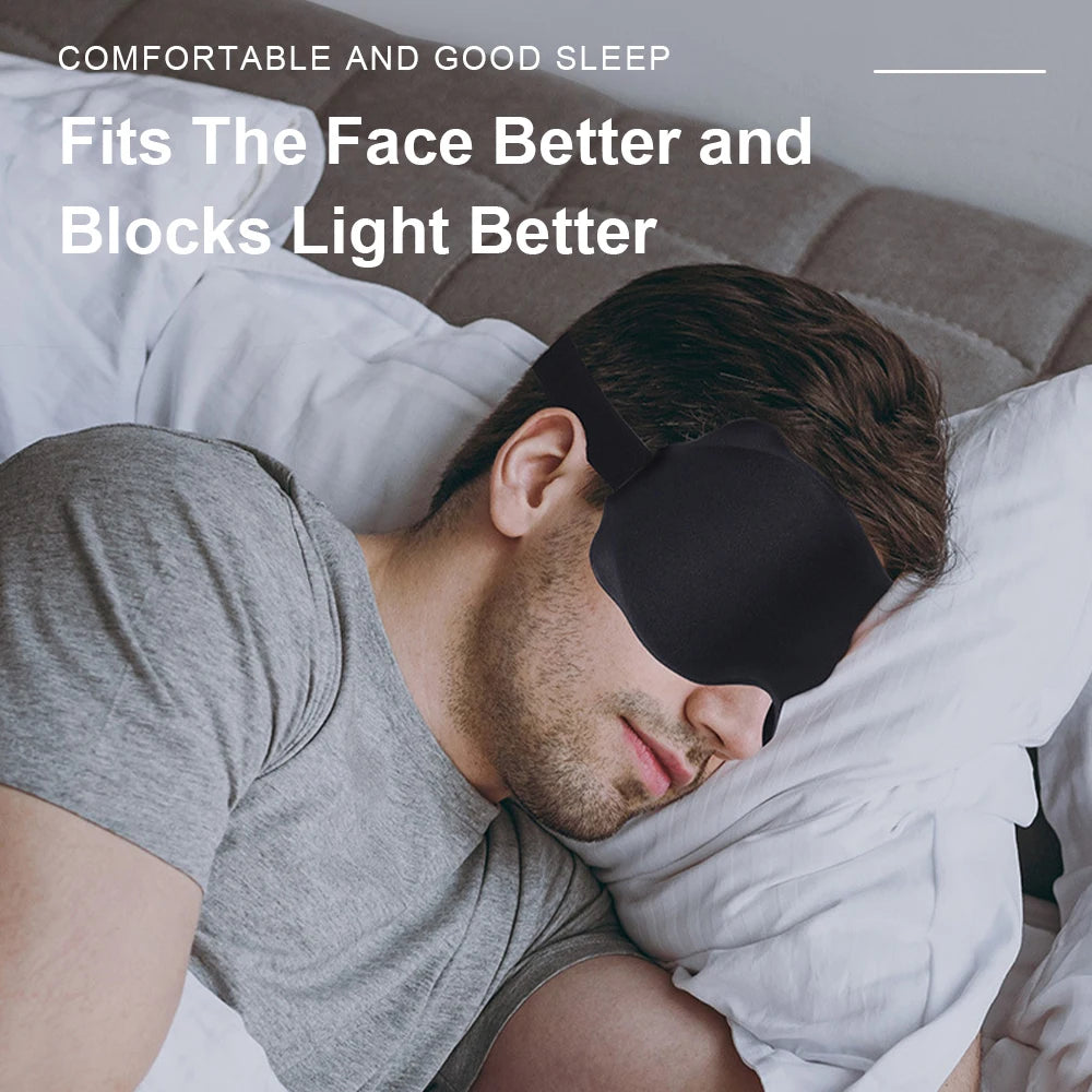 Padded Sleep Mask For Eyes Sleeping Mask Block Out Light Slaapmasker Eye Shade Blindfold Sleeping A 3