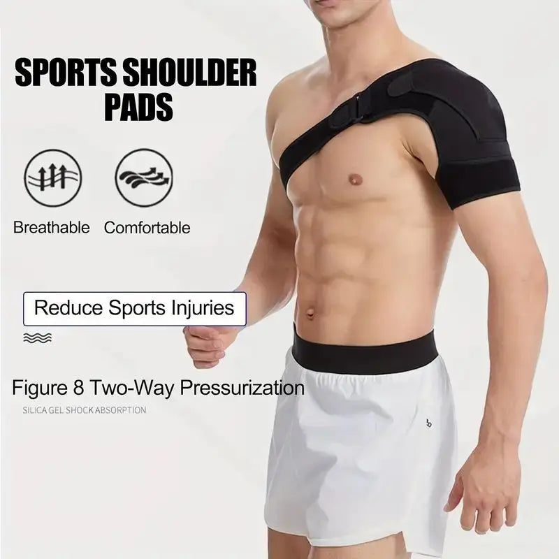 Shoulder Brace with Pressure Pad, Adjustable Shoulder Brace for Left and Right Shoulder Protect