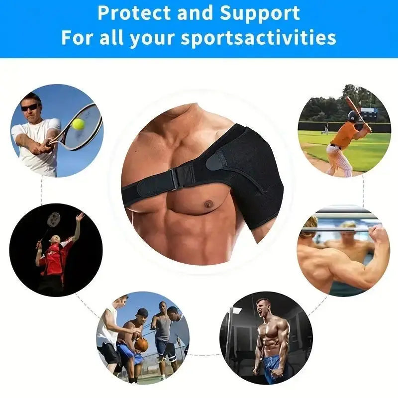 Shoulder Brace with Pressure Pad, Adjustable Shoulder Brace for Left and Right Shoulder Protect