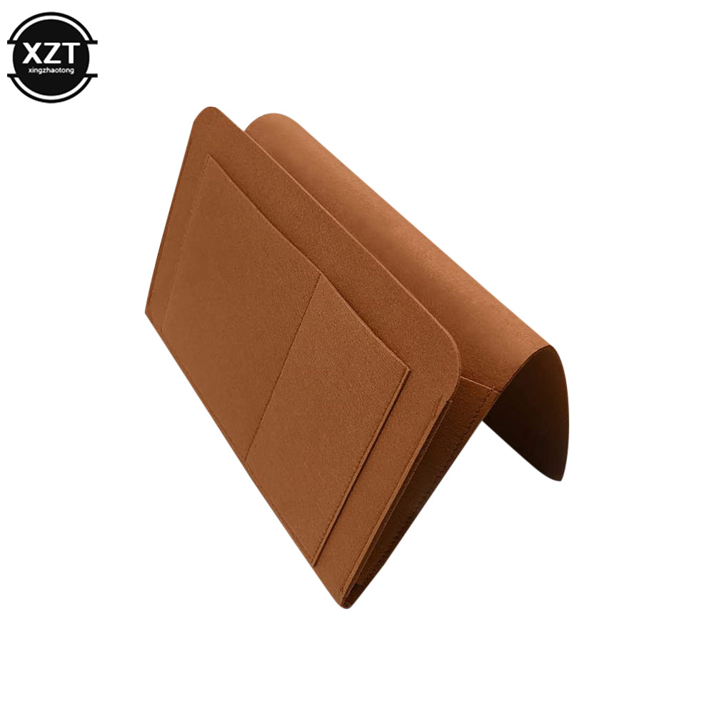 Phone Book Magazine Holder Pockets Hanging Storage Bag, Felt Bedside Storage Organizer, Baby Tissue Box For Bed Sofa