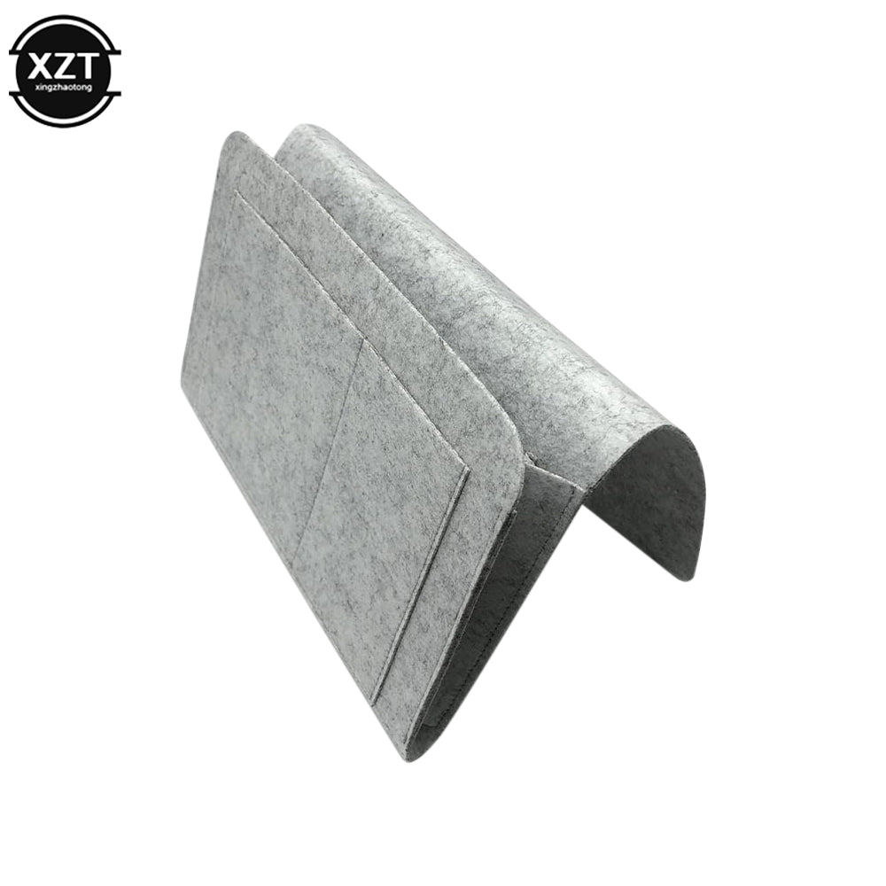 Phone Book Magazine Holder Pockets Hanging Storage Bag, Felt Bedside Storage Organizer, Baby Tissue Box For Bed Sofa