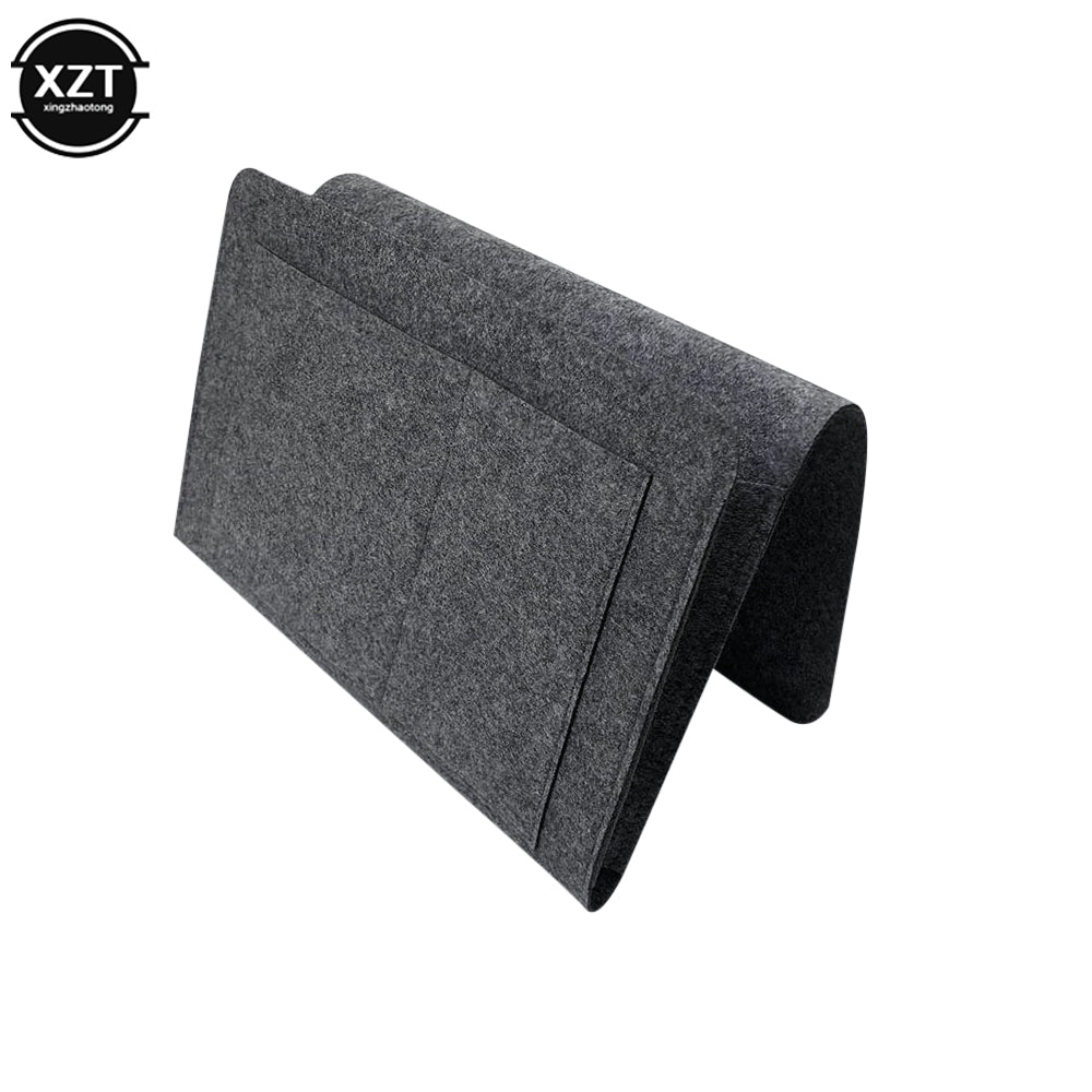 Phone Book Magazine Holder Pockets Hanging Storage Bag, Felt Bedside Storage Organizer, Baby Tissue Box For Bed Sofa