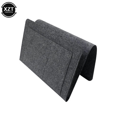 Phone Book Magazine Holder Pockets Hanging Storage Bag, Felt Bedside Storage Organizer, Baby Tissue Box For Bed Sofa