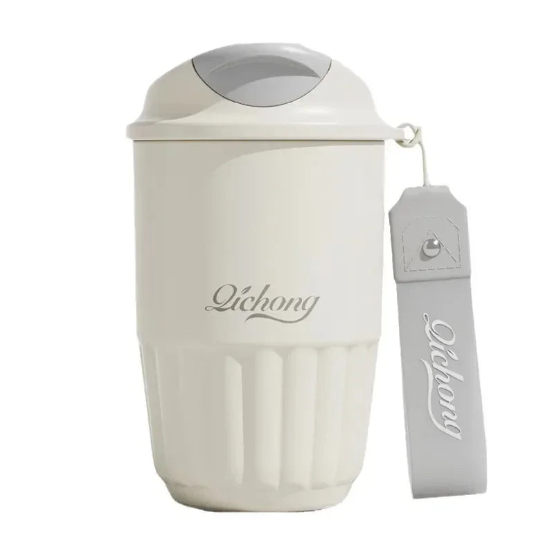 Ceramic Liner Thermos Coffee Cup, Double Wall Stainless Steel, Vacuum Insulated Thermal Mug, Tumbler Gift For Coffee