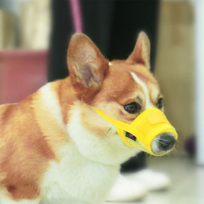 Mesh Breathable Pet Mouth Cover Muzzle Adjustable Anti Barking Dog Muzzle For Dogs Anti Biting Muzz 2