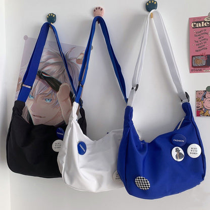 Shoulder Bag Fashion Korean Ins Women, New Style Japanese Trendy Brand, Klein Blue, Versatile Casual Crossbody
