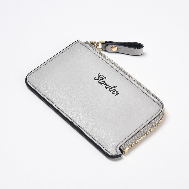 Men's Anti Demagnetization Wallet, New Zero Card Bag, Small Zipper Wallet, Ultra Thin Youth Coin Bag