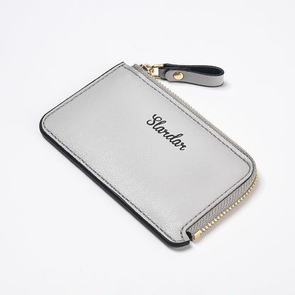 Men's Anti Demagnetization Wallet, New Zero Card Bag, Small Zipper Wallet, Ultra Thin Youth Coin Bag
