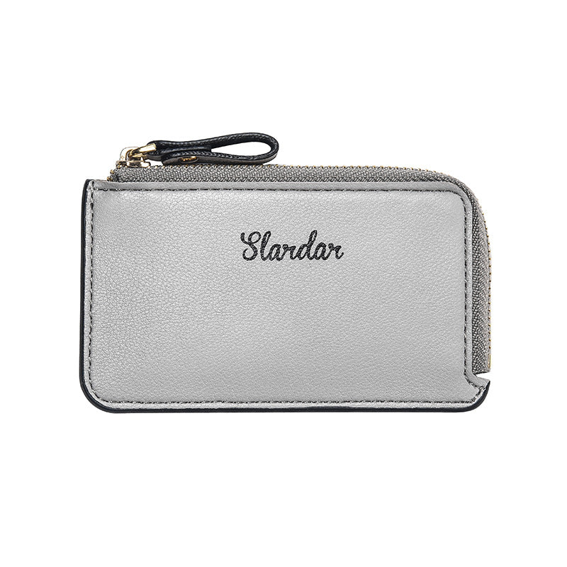 Men's Anti Demagnetization Wallet, New Zero Card Bag, Small Zipper Wallet, Ultra Thin Youth Coin Bag