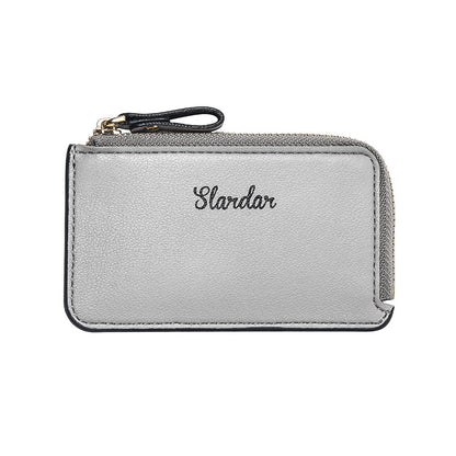 Men's Anti Demagnetization Wallet, New Zero Card Bag, Small Zipper Wallet, Ultra Thin Youth Coin Bag