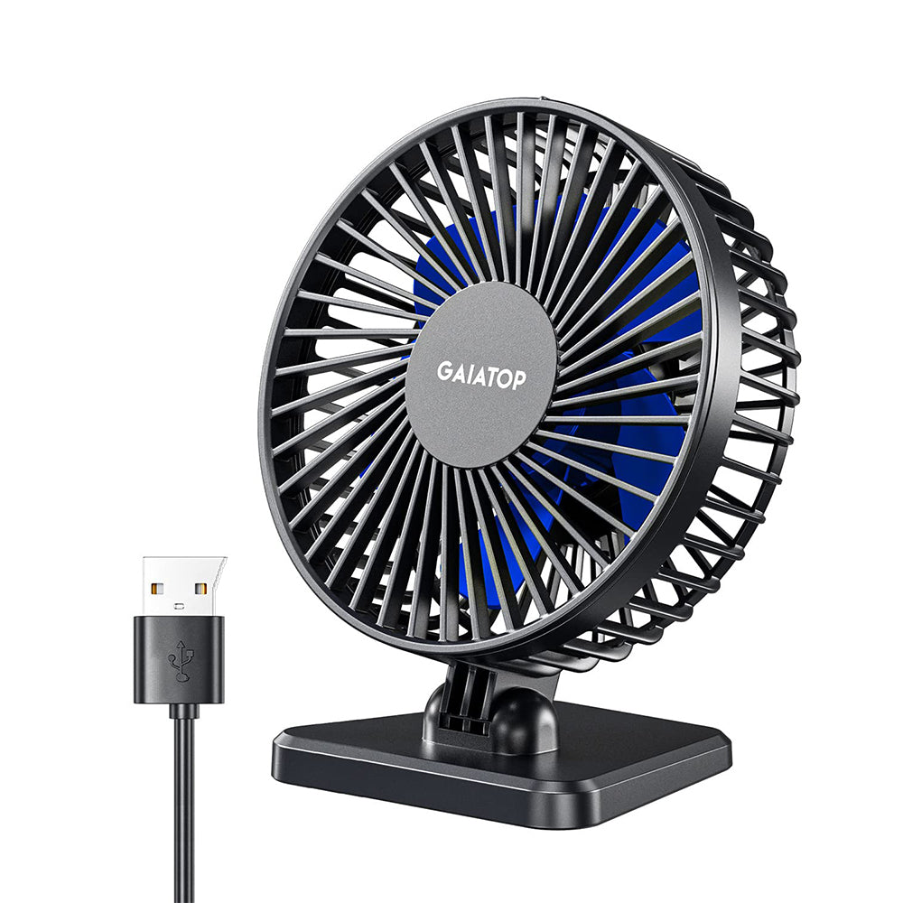 Mini USB Desktop Fan Portable Office Fan Quiet Cooling Fans Three Speed Adjustable Home Desk Fan 6