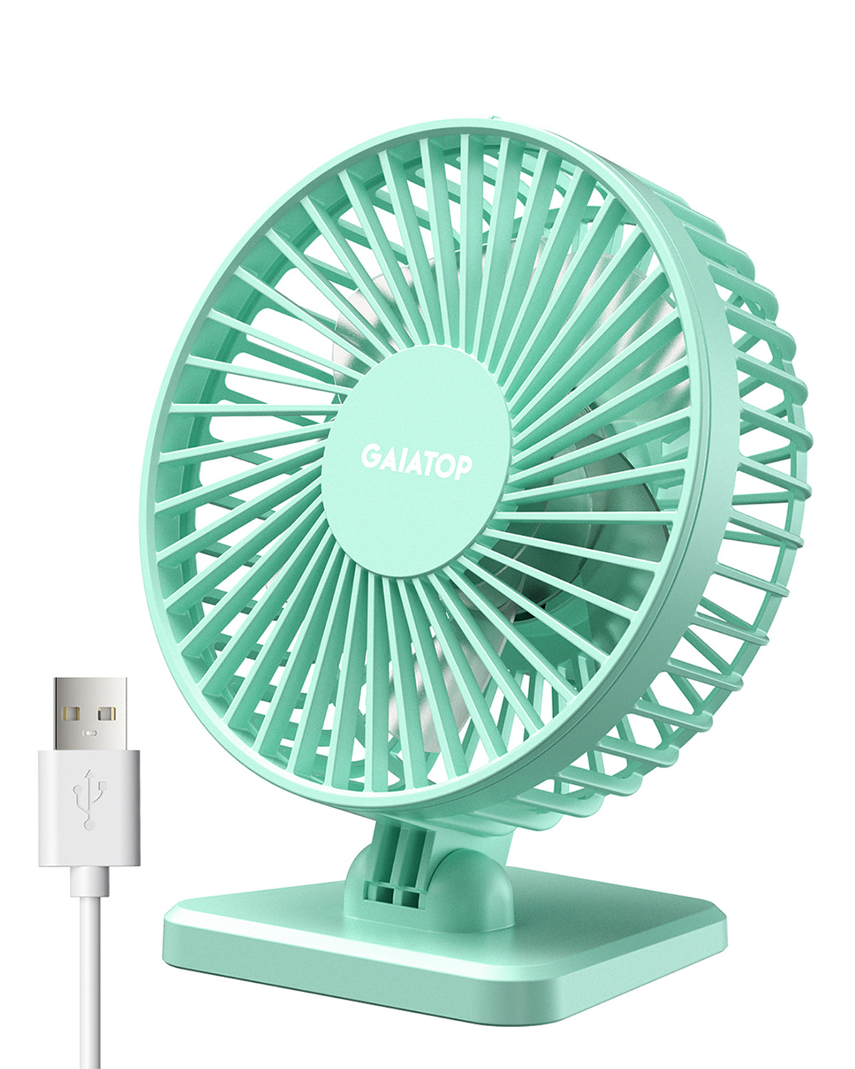 Mini USB Desktop Fan Portable Office Fan Quiet Cooling Fans Three Speed Adjustable Home Desk Fan 7