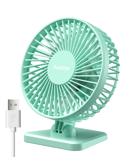 Mini USB Desktop Fan Portable Office Fan Quiet Cooling Fans Three Speed Adjustable Home Desk Fan 7