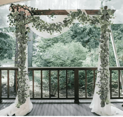 Elegant Eucalyptus And White Berry Greenery Garland 3