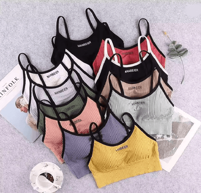 Soft Support Cotton Sports Bra Crop Top