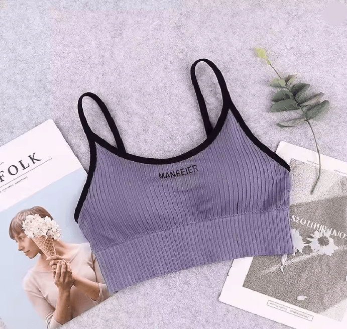Soft Support Cotton Sports Bra Crop Top 3