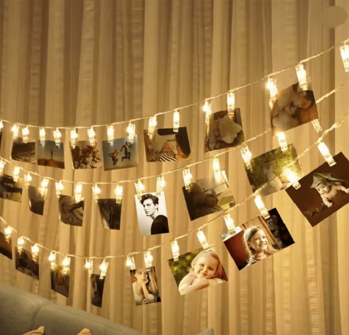 Photo Clip LED Fairy String Lights Display Garland 2