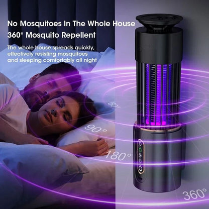 Mosquito Killer Lamp Camping Lantern With USB Rechargeable Insect Trap And Electric Swatter Functio 2