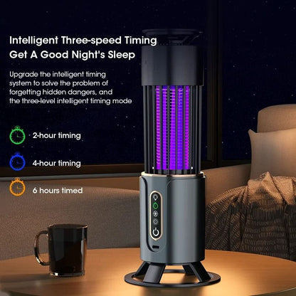 Mosquito Killer Lamp Camping Lantern With USB Rechargeable Insect Trap And Electric Swatter Functio 5