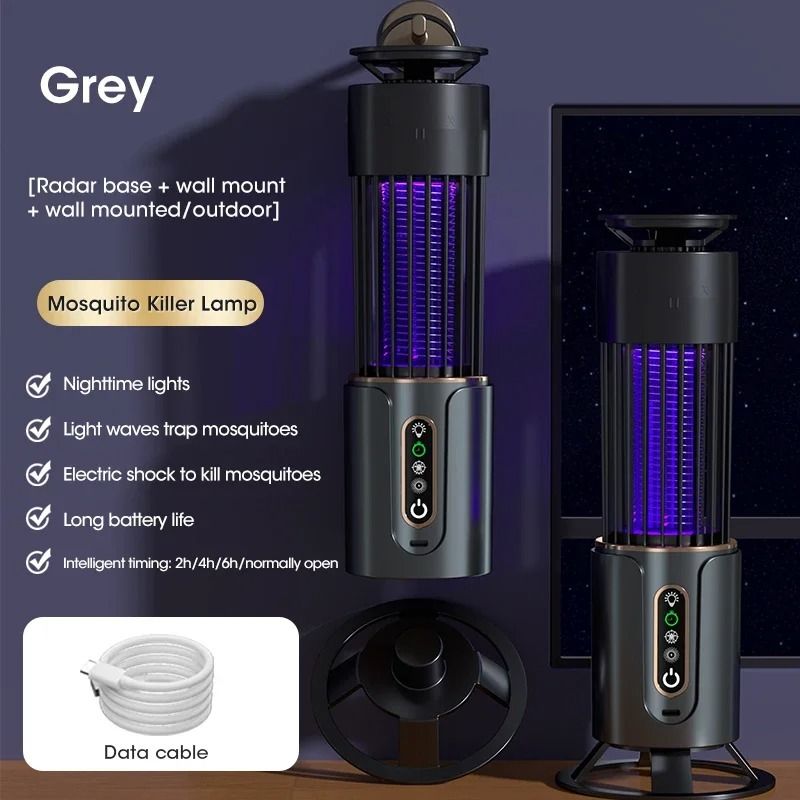 Mosquito Killer Lamp Camping Lantern With USB Rechargeable Insect Trap And Electric Swatter Functio 7