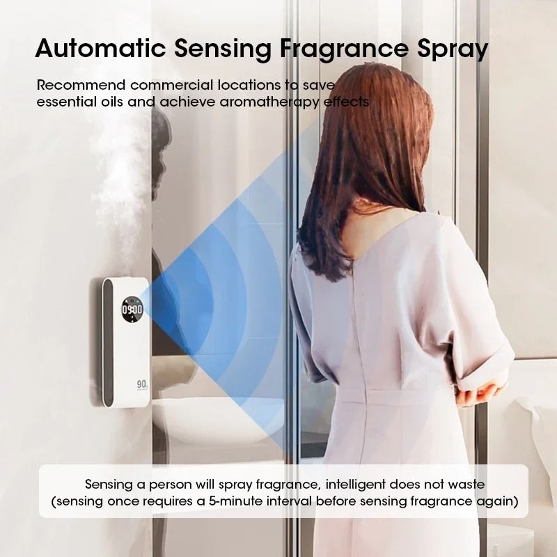 Automatic Sensor Aromatherapy Machine Wall Mounted Fragrance Diffuser With USB Rechargeable Design  4