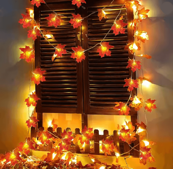 Maple Leaf LED Fairy String Lights 2
