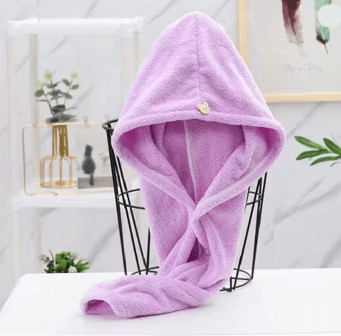 Soft Microfiber Quick Dry Hair Towel Cap 3