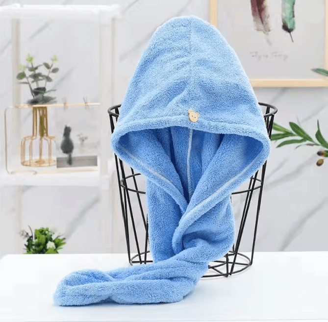 Soft Microfiber Quick Dry Hair Towel Cap 4