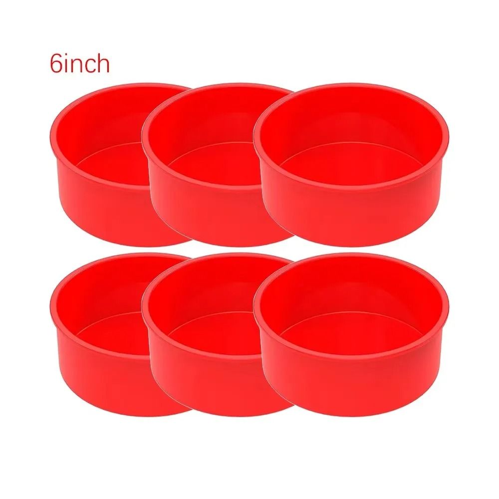 Round Silicone Cake Mold Pan Nonstick Reusable Baking Tray For Kitchen Baking 14