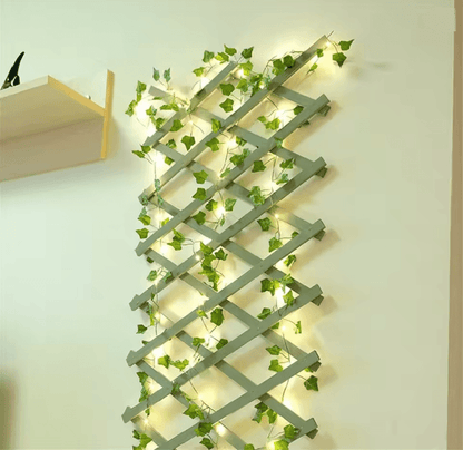 Green Leaf LED Fake Plant String Lights 2
