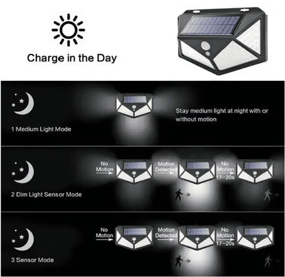 Solar Motion Sensor Outdoor LED Spotlight 3