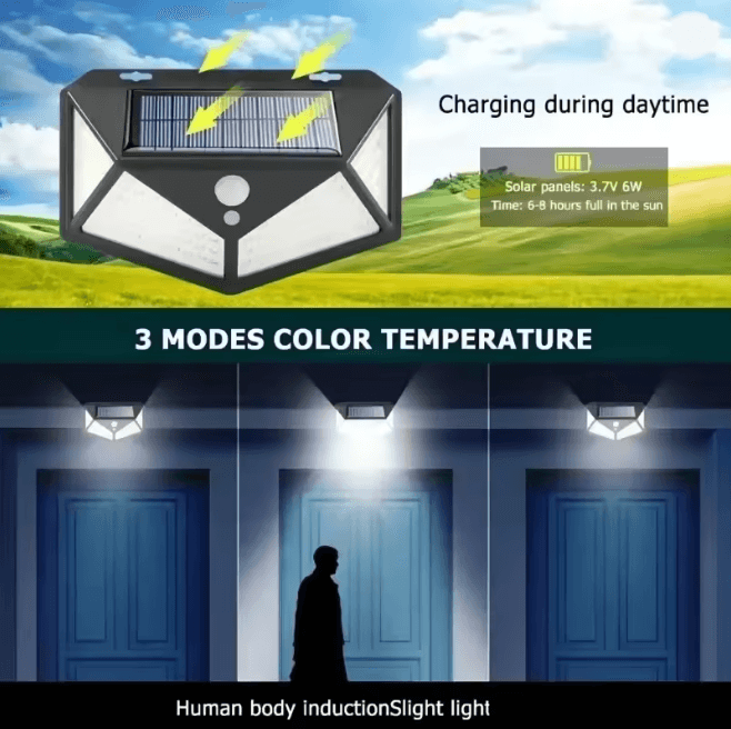 Solar Motion Sensor Outdoor LED Spotlight 4