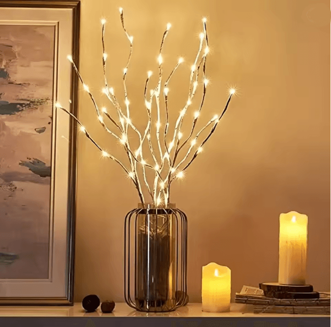 White Birch LED Branch Light 4