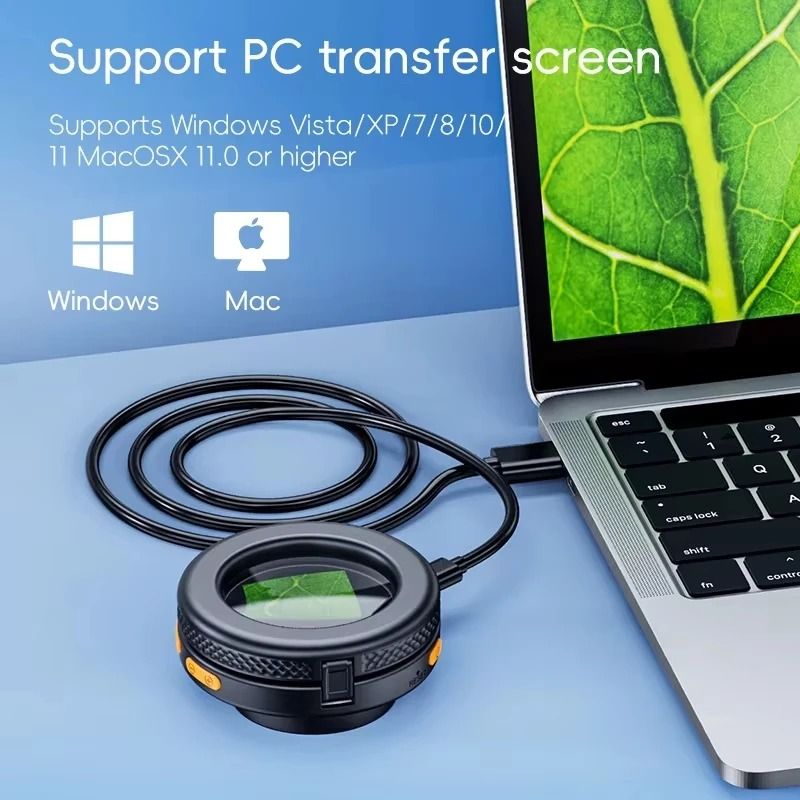 Autofocus 500X Digital Handheld Microscope with 2 MP Sensor and 2-inch IPS Screen